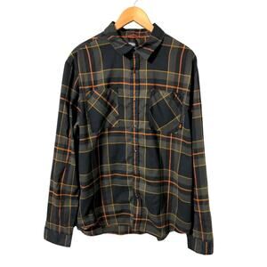 Fox Factory Everyday Flannel Plaid Snap Front Long Sleeve Shirt XL H